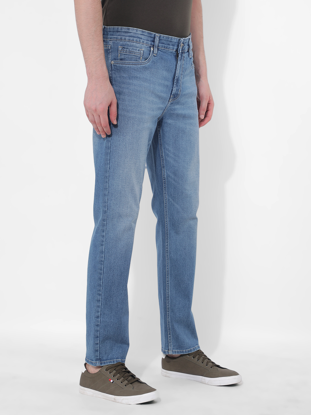 Numero Uno Men Faded Blue Jeans